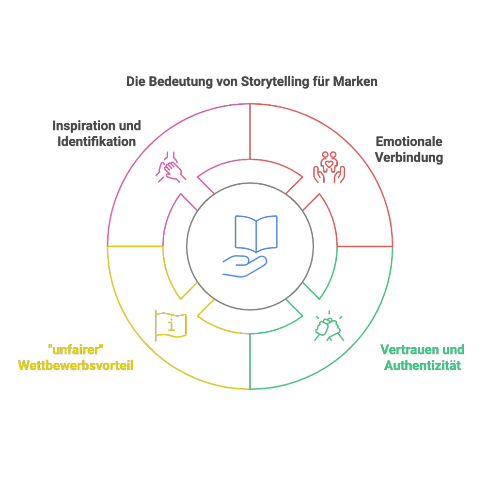 Infografik zur Bedeutung von Storytelling für marken 