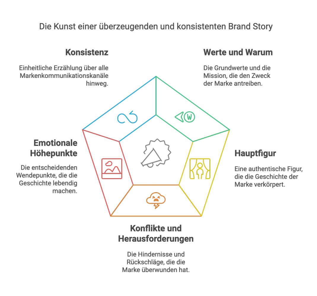 Infografik zur Bedeutung von Storytelling für marken 